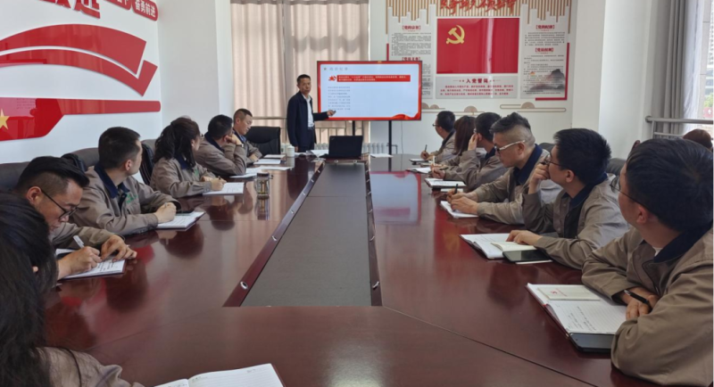 恪守“六大紀(jì)律” 筑牢思想根基——集團(tuán)黨委委員、紀(jì)委書記赴朝物開投公司黨支部講授專題黨課